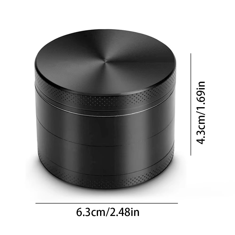 Mini Herb Grinders Metal for Smoking 4 Layers 63Mm Mill Zinc Alloy Tobacco Dry Herbal Grass Grinder Smoke Crusher Accessories