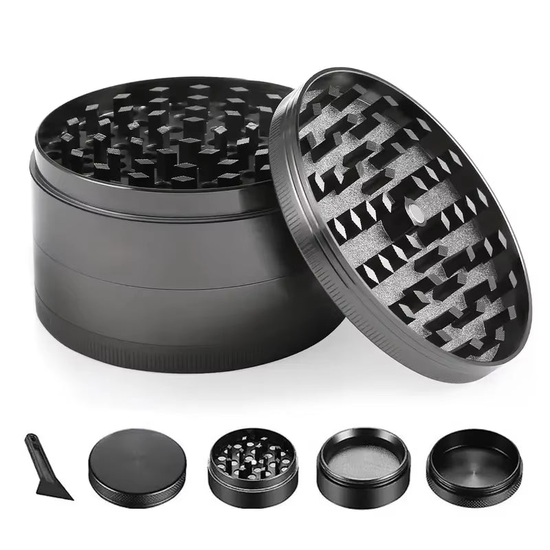 Mini Herb Grinders Metal for Smoking 4 Layers 63Mm Mill Zinc Alloy Tobacco Dry Herbal Grass Grinder Smoke Crusher Accessories