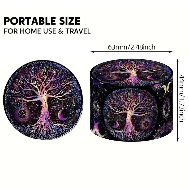 Mini Herb Grinders Metal for Smoking 4 Layers 63Mm Mill Zinc Alloy Tobacco Dry Herbal Grass Grinder Smoke Crusher Accessories