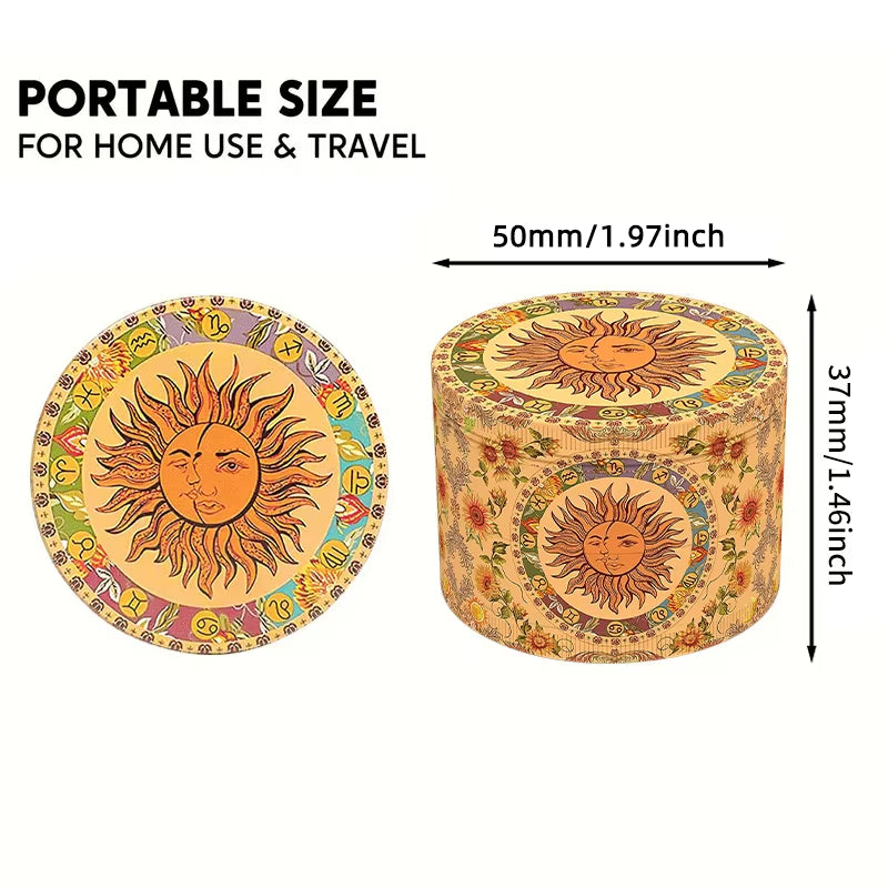 Mini Herb Grinders Metal for Smoking 4 Layers 63Mm Mill Zinc Alloy Tobacco Dry Herbal Grass Grinder Smoke Crusher Accessories