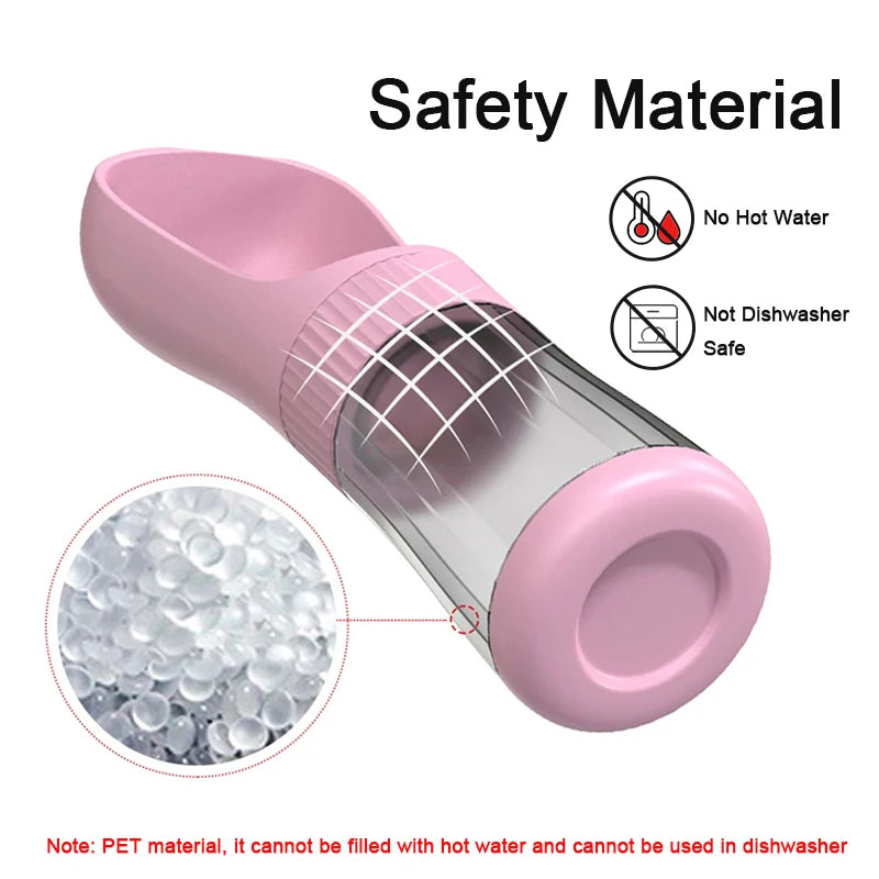 Portable Dog Water Bottle with Food Container Travel 2 in 1 Pet Water Dispenser for Small Large Dogs Cat Labrador Drinking Bowls