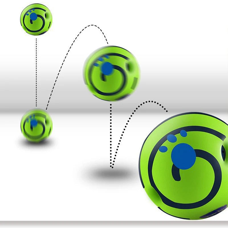 Wobble Wag Giggle Glow Ball Interactive Dog Attention Toy 