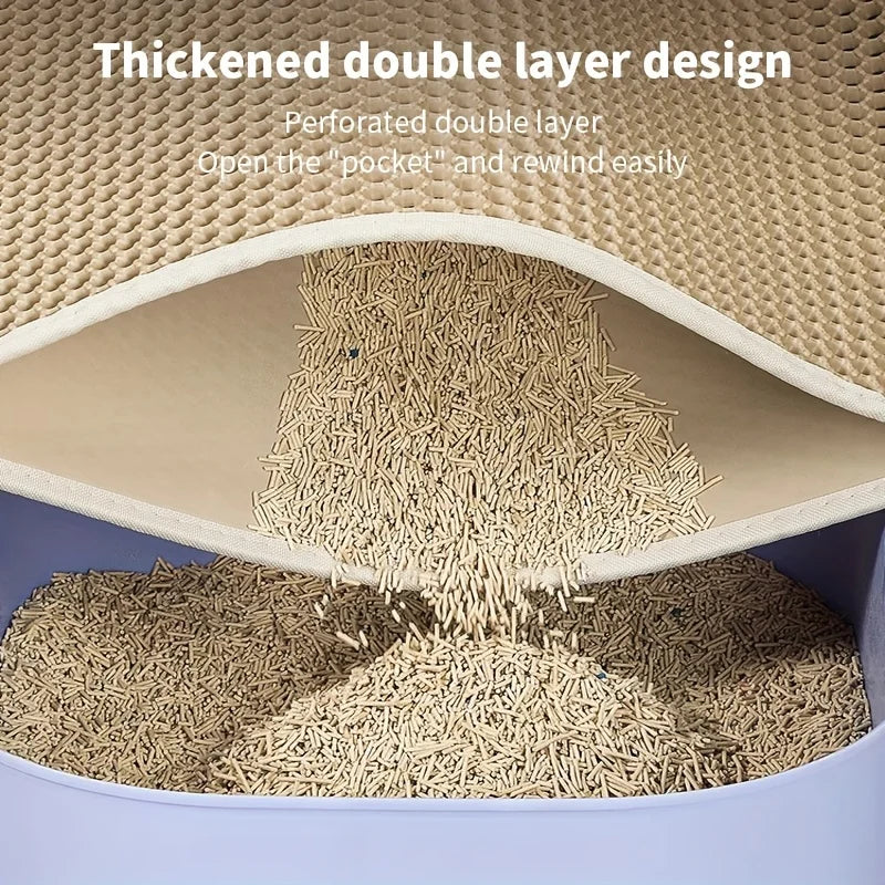 Cat Litter Mat-Advanced Honeycomb Double Layer