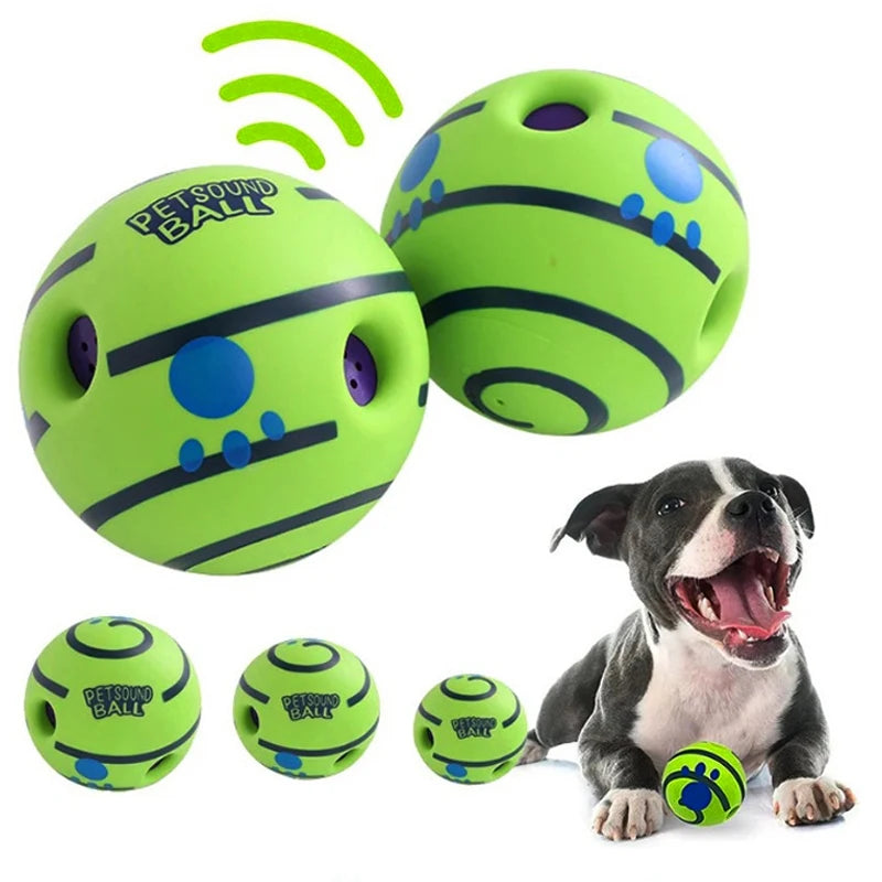 Wobble Wag Giggle Glow Ball Interactive Dog Attention Toy 
