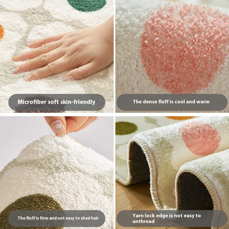 Trendy Car Carpet Comfortable and Soft Home Decoration Personality Creative Footrest Gaming Room Bedside Blanket